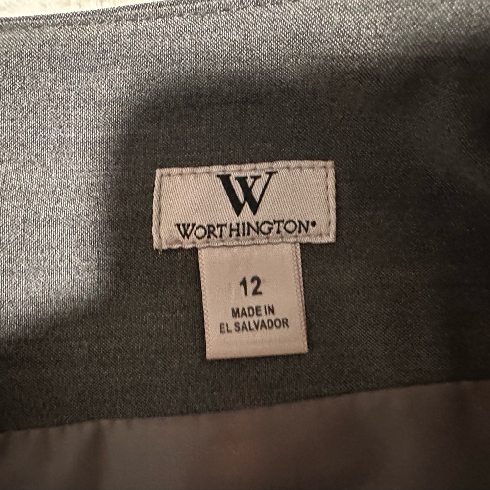 Worthington Dark Gray Pencil Skirt - Picture 6 of 9